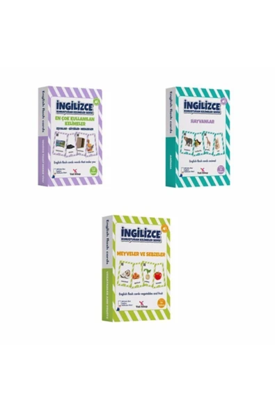yeti kitap Ingilizce Öğrenme Kartları ürün görseli 1