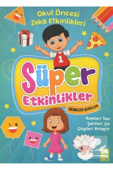 Ema Çocuk Okul Öncesi Zeka Etkinleri Süper Etkinler Seti (4 KİTAP) - 5