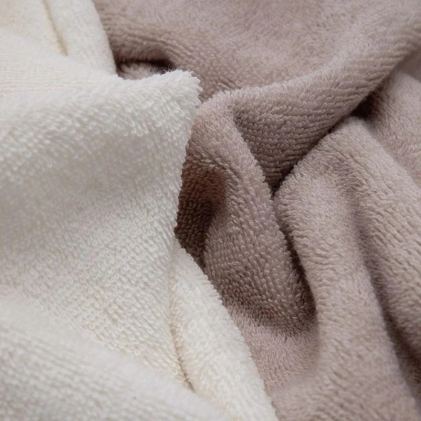 Özdilek Elissa Krem Taş 6 Parça Aile Bornoz Seti - 2