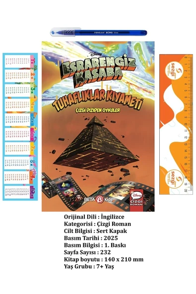 Beta Yayınları Disney Esrarengiz Kasaba Tuhaflıklar Kıyameti Çizgi Diziden Öyküler ve Tükenmez Kalem+Sezgistore Ayr ürün görseli 1