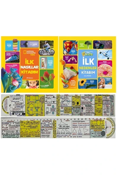 Beta Kids National Geographic Kids İlk Nasıllar Kitabım + İlk Nedenler Kitabım + Matematik Öğreten Ayraç ürün görseli 1