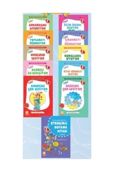 Nesil Çocuk Yayınları Öykülerle Sosyal Zeka Eğitimi (10 KİTAP TAKIM) - Tali 3. Set ürün görseli 1