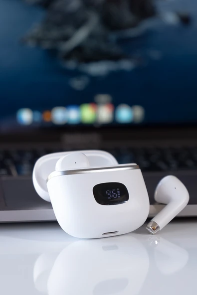 Jopus Dijital Şarj Göstergeli Kaliteli Mikrofonlu Bluetooth Kulaklık Elegante TWS - 2