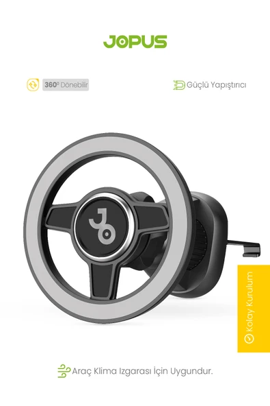 Jopus Araç içi Petege Takmali Güçlü Mıknatıs Telefon Tutucu RingSafe