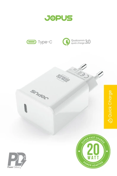 Harbor PD / QC 20W Hızlı Şarj Cihazı Jopus JO-S09