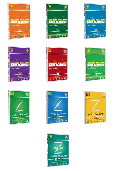 Tonguç Yayınları 8. Sınıf Dinamo Lgs Tüm Dersler Soru Bankası Seti + 8. Sınıf Zoru Bankası Tüm Dersler Seti 2022-2023 ürün görseli 1