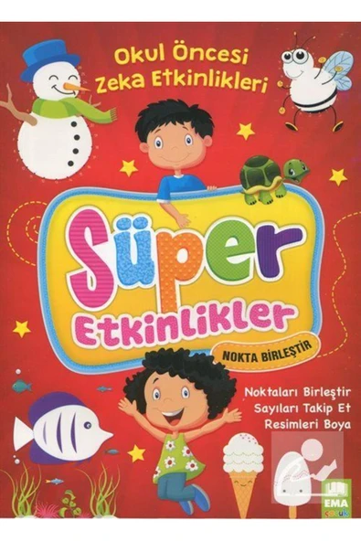 Ema Çocuk Okul Öncesi Zeka Etkinleri Süper Etkinler Seti (4 KİTAP) - 2