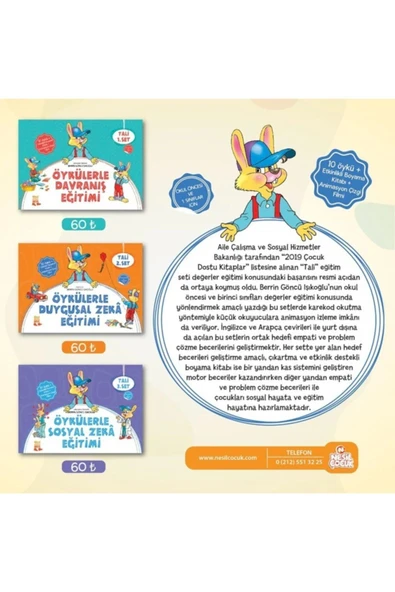 Nesil Yayınları Tali Öykülerle Davranış Serisi 1-2-3 Set ürün görseli 1