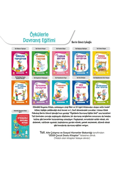 Nesil Çocuk Yayınları Nesil Öykülerle Davranış Eğitimi Tali 1. Set (10 Kitap) ürün görseli 1