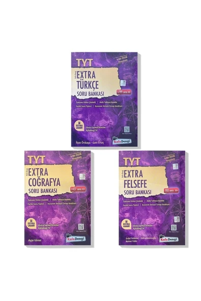 Kafa Dengi Yayınları Kafa Dengi 2023 Tyt Türkçe Tarih Coğrafya Extra Soru Bankası Seti (3 Kitap) ürün görseli 1