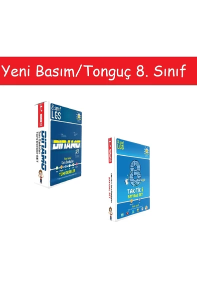 Tonguç Yayınları Tonguç 8. Sınıf Dinamo Tüm Dersler Soru Bankası Set & 8. Sınıf Taktikli Sayısal Set ürün görseli 1