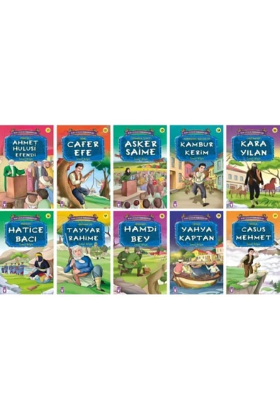 Timaş Çocuk Kurtuluşun Kahramanları 2. Set 10 Kitap / Ahmet Hulusi Efendi - Cafer Efe - Kara Yılan - Hatice Bacı ürün görseli 1