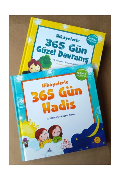 Nesil Çocuk Yayınları Hikayelerle 365 Gün Güzel Davranış - 365 Gün Hadis (2 Kitap) ürün görseli 1