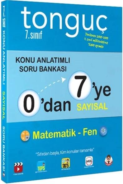 Tonguç Yayınları 0 dan 7 ye Sayısal Konu Anlatımlı Soru Bankası Tonguç Yayınları ürün görseli 1