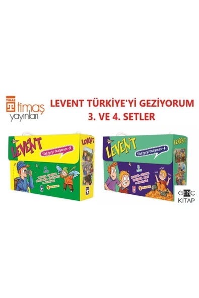 Timaş Çocuk Levent Türkiye'yi Geziyorum 3. Ve 4. Setler 10 Kitap Kutulu Set Mustafa Orakçı ürün görseli 1