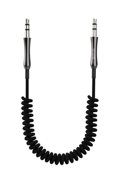 Simex 3.5mm Kumaş Spiralli AUX Kablosu SA-01 Zinco