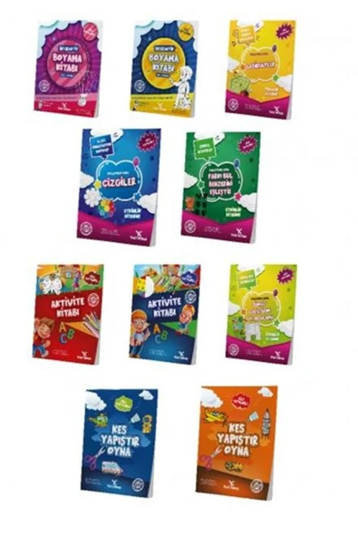 yeti kitap Okul Öncesi Evde Etkinlik Seti 10 Kitap ürün görseli 1