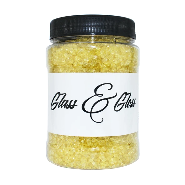 Açık Sarı Kırık Cam Epoksi Reçine İçin 1000 gr 2 / 4 mm ürün görseli 1