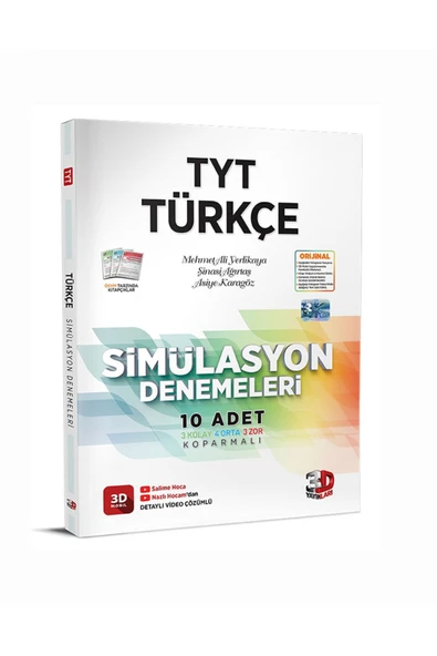 3D Yayınları Tyt Türkçe 10'lu Branş Deneme ürün görseli 1