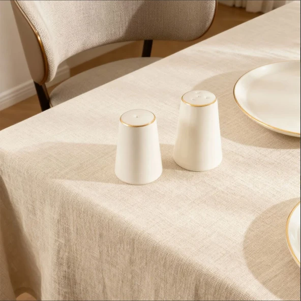 Fecra Ivory Tuzluk ve Biberlik Altın Yaldızlı - 2