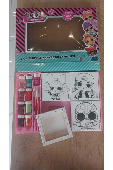 L.O.L. SURPRISE Lisanslı L.O.L Surprıse Kanvas Boyama Seti ve 4 Adet 16 Sayfalık Boyama Kitabımız Hediyedir..! - Resim 3