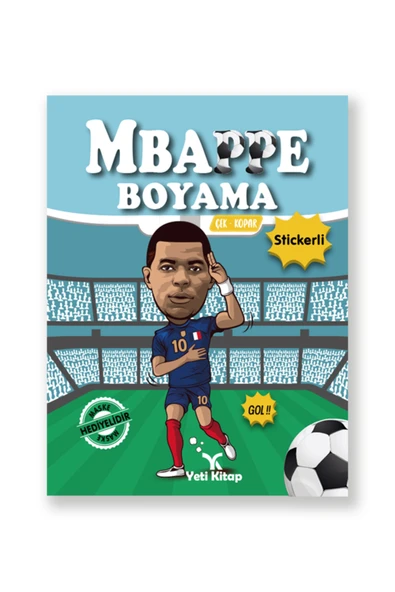 yeti kitap Futbolcu Boyama Kitapları (Ronaldo Mbappe Efsaneler) - Resim 4
