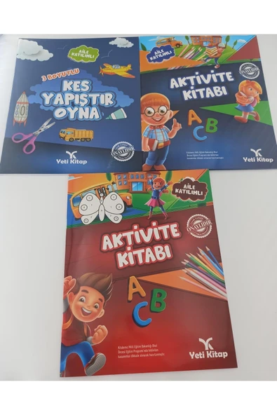 yeti kitap 3-6 Yaş Anaokulu Okul Öncesi Etkinlikler Setim (3 Lü Set) ürün görseli 1