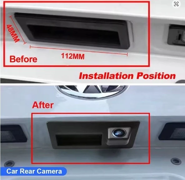 AEMPART Audi a3 a4 a5 geri görüş kamerası bagaj açma düğmeli - 3