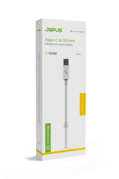 Universal Type-C DAC Çipli 3.5mm AUX Dönüştürücü Jopus JO-TY11 - 3