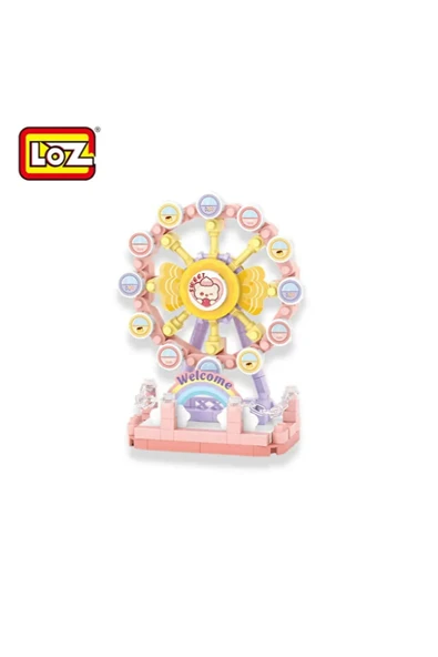 Loz Hareket Eden Lunapark Serisi Mikro Bloklar - Dönme Dolap 140 Parça 10+ Yaş - Lunapark Maketi