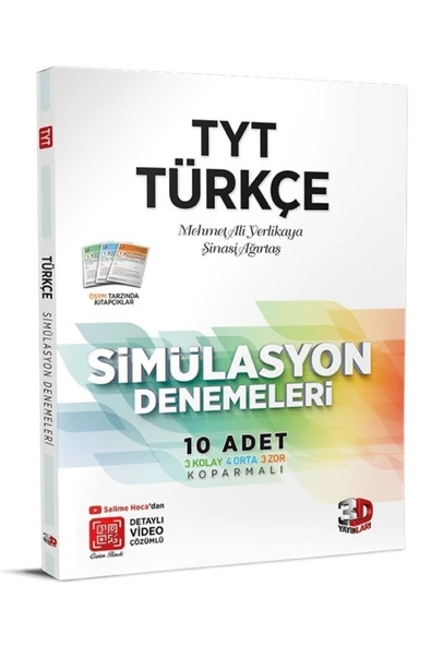 3D Yayınları Tyt Türkçe Simülasyon Denemeleri ürün görseli 1