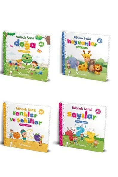 yeti kitap Bebek Kitapları Seti 0-3 Yaş (4 KİTAP)