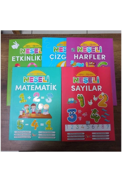 Ema Kitap Ema Yayınları Okul Öncesi Eğitici Öğretici Neşeli Etkinlikler Seti 5 Kitap Takım ürün görseli 1