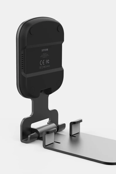 15W Hızlı Manyetik Masaüstü Metal Magsafe Kablosuz Şarj Standı ve Telefon Tutucu Simex Double - 4