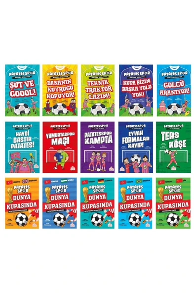 Nesil Yayınları Yusuf Asal Patatesspor Serisi 15 Kitap (Ve Top Ağlarda + Macera Başlıyor + Dünya Kupasında) ürün görseli 1