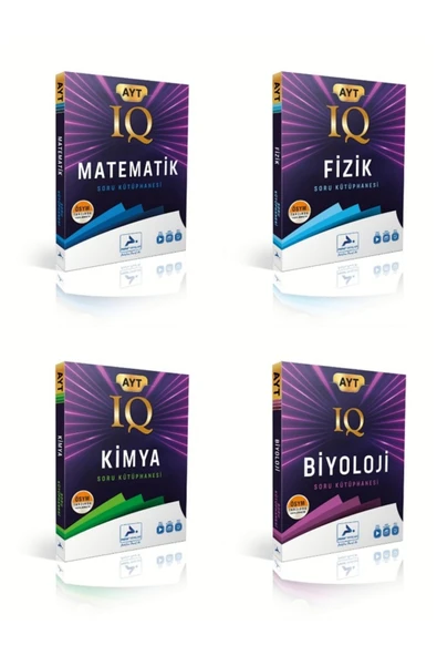 paraf yayınları PARAF YAYINLARI AYT IQ MATEMATİK-FİZİK-KİMYA BİYOLOJİ SORU KÜTÜPHANESİ SAYISAL SET ürün görseli 1