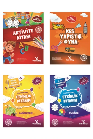 yeti kitap 6-7 Yaş Eğitim Seti 4 Kitap