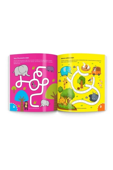 yükselen zeka Ilk Çizim Kitabım 3lü Set 2-4 Yaş Yaz-sil - Resim 5