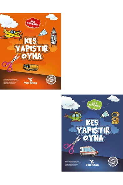 yeti kitap Kes Yapıştır Oyna 1-2 Kitap Seti ürün görseli 1