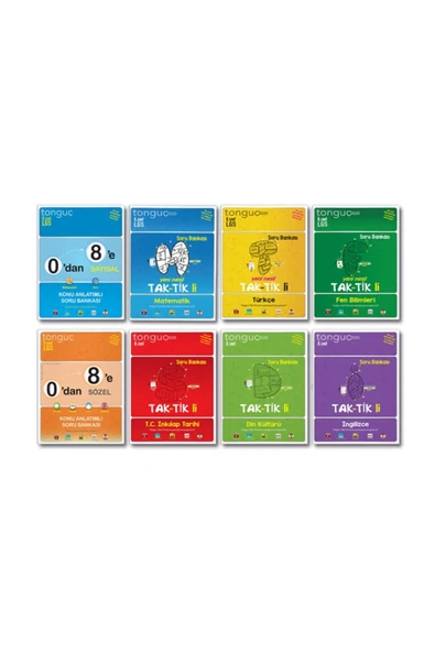 Tonguç Yayınları Tonguç 8. Sınıf 0 Dan 8 E Hazırlık Seti Taktikli Soru Bankası Set 2020 ürün görseli 1
