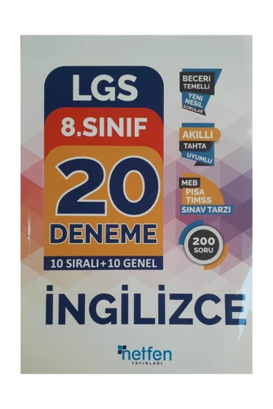 Element Yayınları Netfen 8.sınıf Lgs Ingilizce 20 Li Deneme