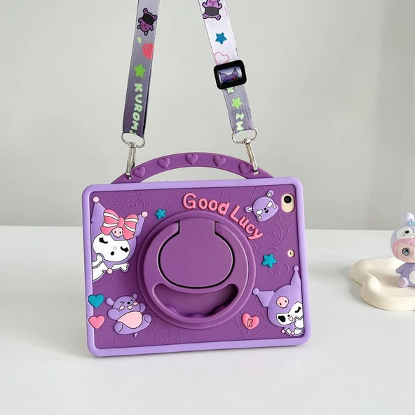 Lenovo Tab TB-311FU TB-311XU 10.1inç Kılıf Cute Dolls Standlı Eğlenceli 3DKarekterliÇocuk ZAEH0039TR - 6