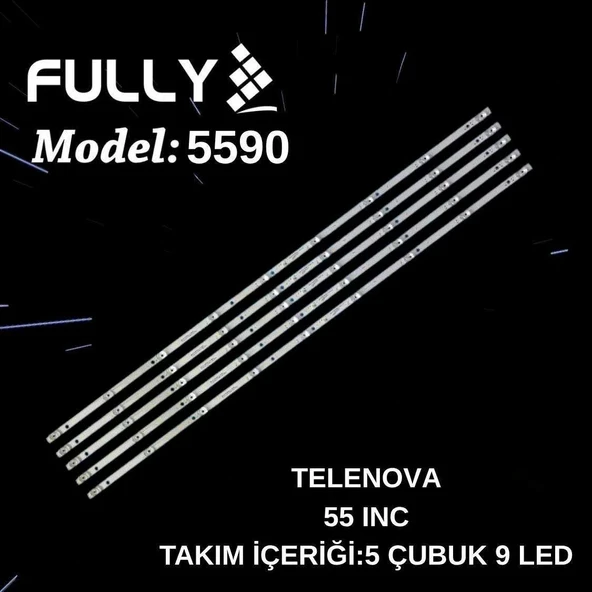 Fully-set-5590 Telenova, 55s8001, 55nsk9001, Led Bar, Backlıght, Sj.ym.d5500901-3030cs-m, Ms-hk-t550-p9-g-3030-2.1 Tv Le