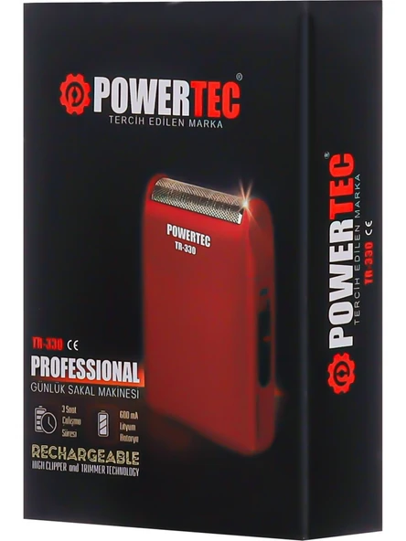 Powertec TR-330 Taşınabilir Sakal Tıraş Makinesi - 2