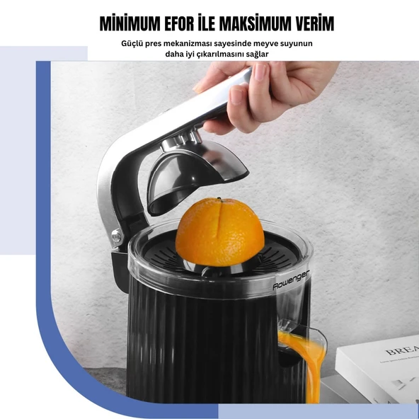 Rowenger D-8037F 600watt Elektrikli Narenciye Sıkacağı Meyve Sıkacağı Portakal Sıkacağı - 2