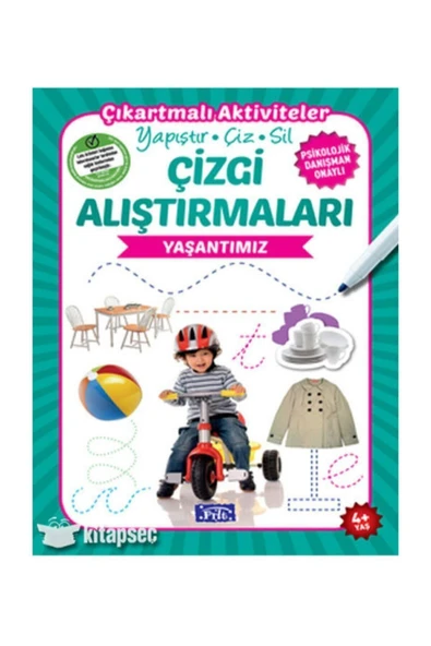Çizgi Alıştırmaları - Yaşantımız (4 Yaş) ürün görseli