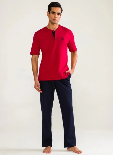 MDB D'S Damat 02000 Kısa Kol 3'lü Erkek Pijama Takımı ürün görseli