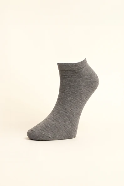 3'lü Pamuk Erkek Patik Çorap Seti - Karışık Renkli- Erkek Sneaker Çorap - 7