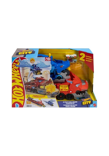 Hot Wheels Ultimate Dual Dragon Transporter JBM72 Lisanslı Ürün ürün görseli 1