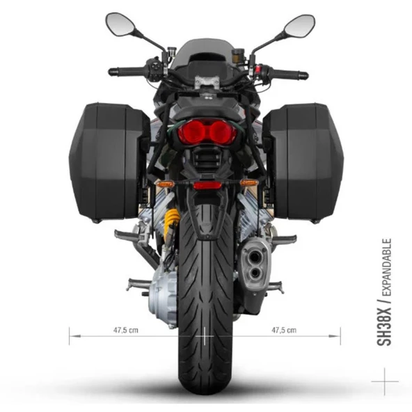 SHAD 3P YAN ÇANTA DEMİRİ MOTO GUZZI V100 MANDELLO M0VM13IF - Resim 6